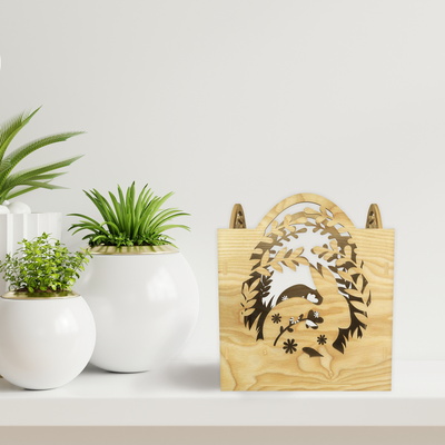 Easter Candle Holder, Lantern Bundle, Wooden Easter Decor - LaserCutano - 006