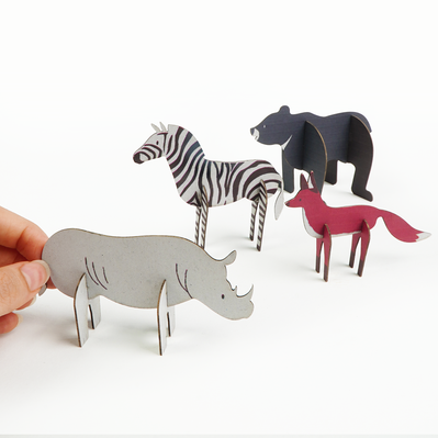 Colored 3D Animal Puzzle - FLUX Inc - 002