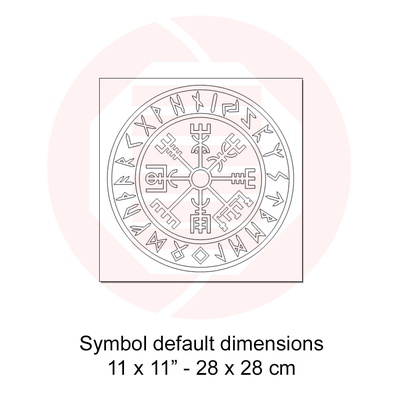 雷射切割 svg 向量模板 vegvisir 維京指南針 - Daniel San - 002