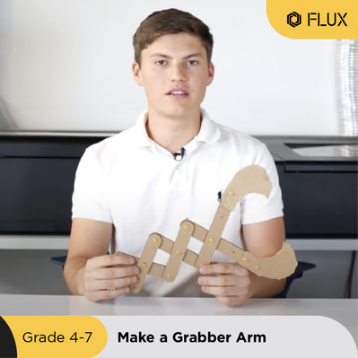 FLUX Curriculum - Make a Grabber Arm （ for Grade 4 - 7 ) - FLUX Inc - 001
