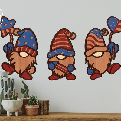 情人節侏儒套裝，居家裝飾 - LaserCutano - 003