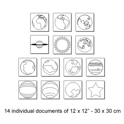 Laser cut SVG Solar system planets Home decor diy crafts - Daniel San - 002