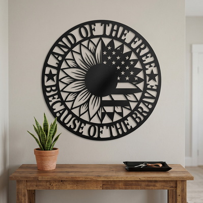 Land of the Free Because of the Brave Laser SVG - HappyDesignStudio - 005