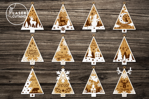 聖誕樹玩具 聖誕樹玩具 - LaserCutano - 002
