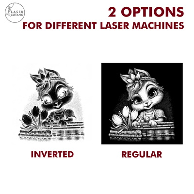 9 Cute Spring Easter Bunny Slate Coaster Engraving Designs - 9 Cute Spring Easter Bunny Slate Coaster Engraving Designs - - LaserCutano - 001