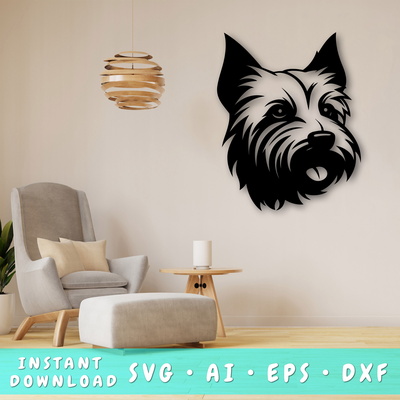 Westie Laser SVG - HappyDesignStudio - 001