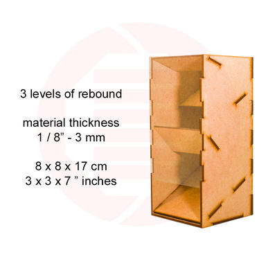 Laser cut Dice tower RPG D&D board game template diy crafts - Daniel San - 002