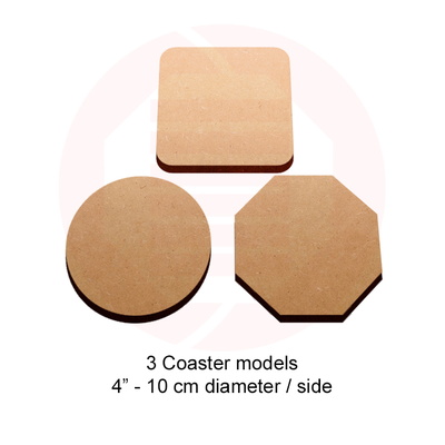 雷射切割杯墊架向量模板 svg 家居裝飾 - Daniel San - 003