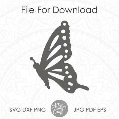 Butterfly Wing Earrings SVG for laser cutting - Artisan Craft - 005