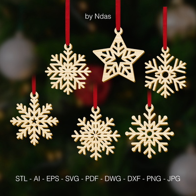 雪花聖誕樹裝飾裝飾品捆綁包