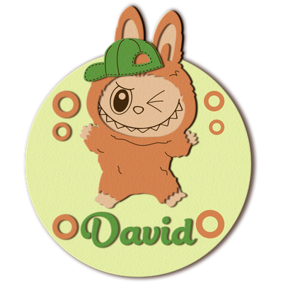 可愛的男孩兒童房牆飾 - LaserCutano - 002