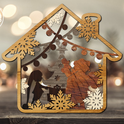 多層聖誕屋 - LaserCutano - 003