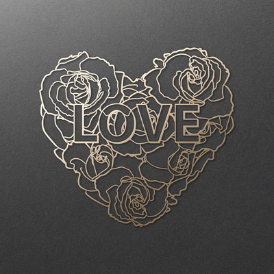 Love Heart. Floral Heart. Rose flowers. SVG DXF PNG files - CraftyKittyArt - 002