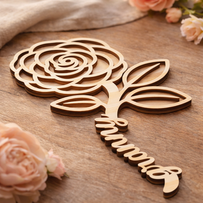 Mother's Day Flower Laser SVG Bundle - HappyDesignStudio - 006