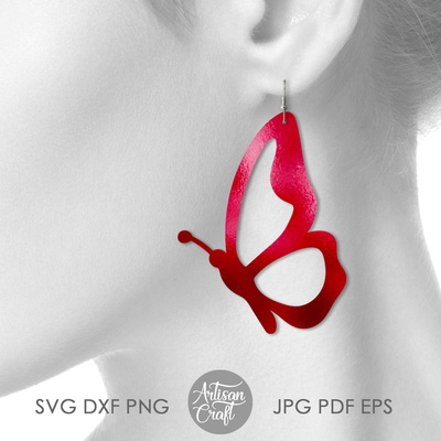 Butterfly wing earrings for laser cutting - Artisan Craft - 001