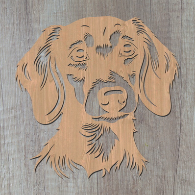 臘腸犬雷射 svg、維納狗雷射 svg - HappyDesignStudio - 002