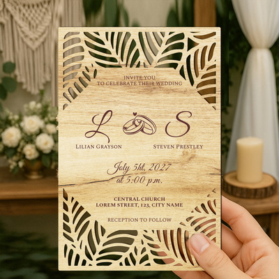 婚禮邀請函 - LaserCutano - 001