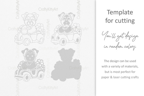 約克夏犬,約克犬,3d 分層 svg dxf png 文件 約克夏犬,約克犬,3d 分層 svg dxf png 文件 - CraftyKittyArt - 001