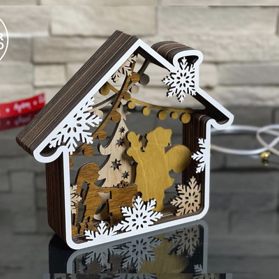 多層聖誕屋 - LaserCutano - 001