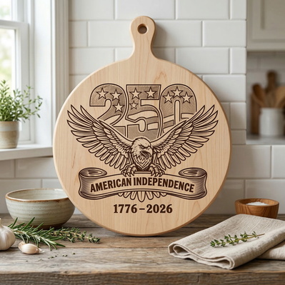 250 Years of American Independence Laser Engraving Design - HappyDesignStudio - 002