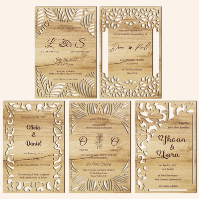 婚禮邀請五套 - LaserCutano - 001