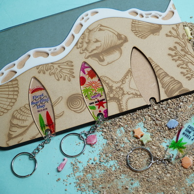 Surfboard Keychain - FLUX Inc - 002
