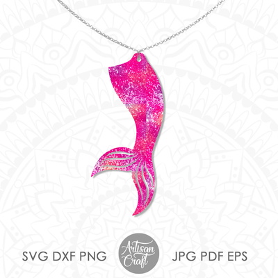 Mermaid tail earrings | beach and summer jewelry  - Artisan Craft - 003