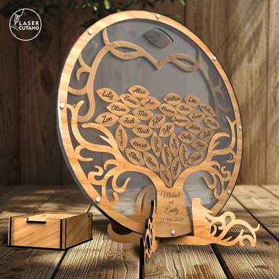 婚禮賓客許願樹 - LaserCutano - 003