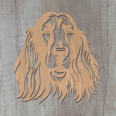 Afghan Hound Laser SVG  - HappyDesignStudio - 002
