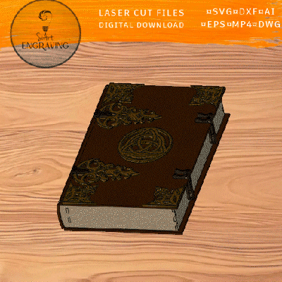 Celtic Book laser cut files - SiArt - 003