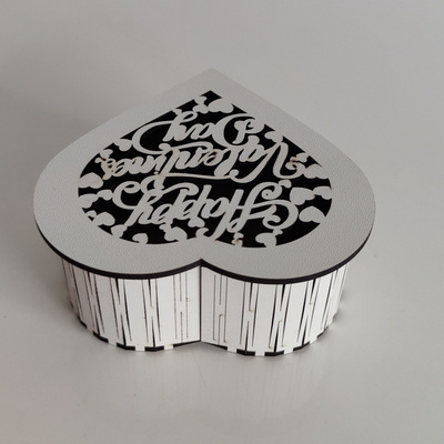 情人節心形裝飾盒 - LaserCutano - 005