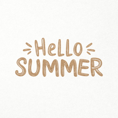 你好夏天 svg。歡迎夏天手寫報價 svg 文件 - CraftyKittyArt - 001