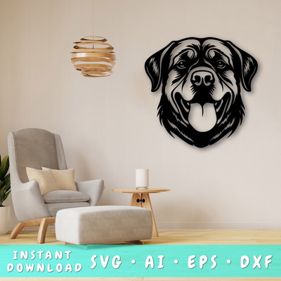 羅威納雷射 svg - HappyDesignStudio - 001