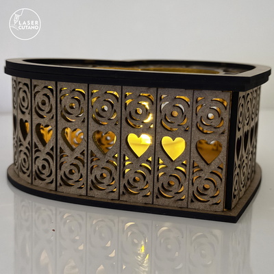 心形燭台 情人節禮物 - LaserCutano - 003
