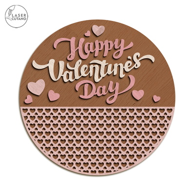 Valentine's Day SET Wall Decorative Ornaments - LaserCutano - 004