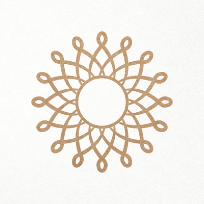 Sun decor. Round Monogram Mandala Frame. SVG DXF PNG files - CraftyKittyArt - 001