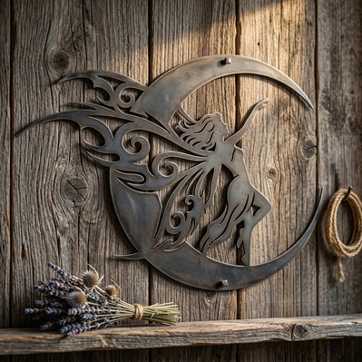Fairy Metal Wall Art SVG | Plasma Cut Fairy Design - HappyDesignStudio - 002