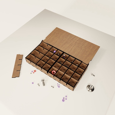 Laser Cut Modular Organizer - 雷射切割專業版 - 006