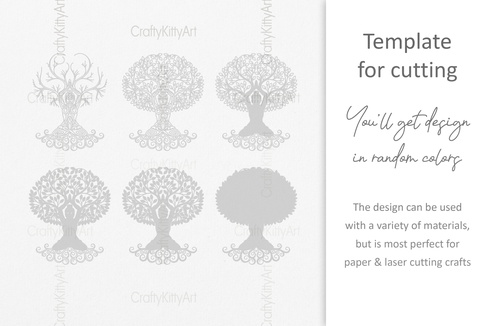 Tree of Life, Yoga Meditation, 3D layered SVG DXF PNG files Tree of Life, Yoga Meditation, 3D layered SVG DXF PNG files - CraftyKittyArt - 001