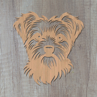 Morkie 雷射 svg - HappyDesignStudio - 002