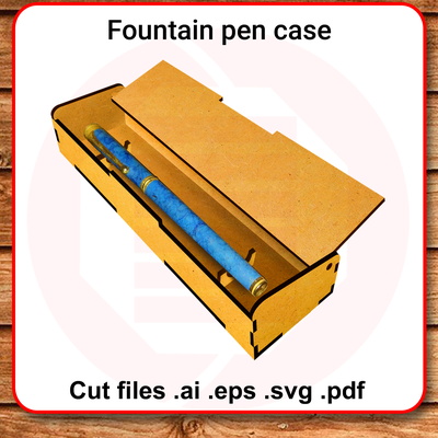 Laser cut Fountain pen case template DIY crafts gift ideas - Daniel San - 001