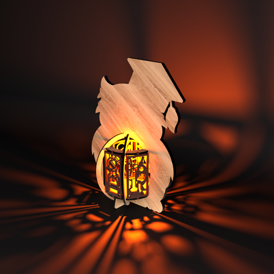 Graduation Lamp Owl - LaserCutano - 005