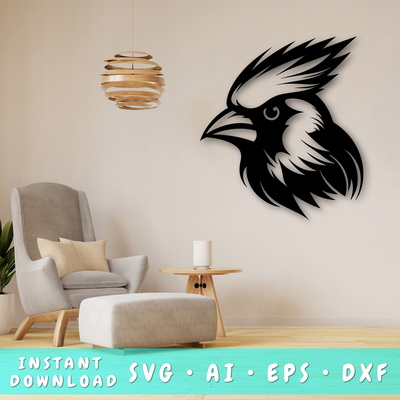 Cardinal Laser SVG - HappyDesignStudio - 001