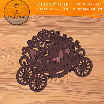 優雅的馬車雷射切割銼刀