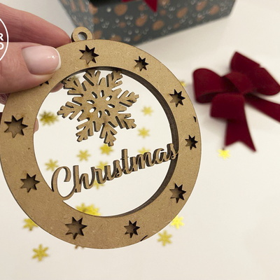 CHRISTMAS ORNAMENTS Baubles Bundle - LaserCutano - 002