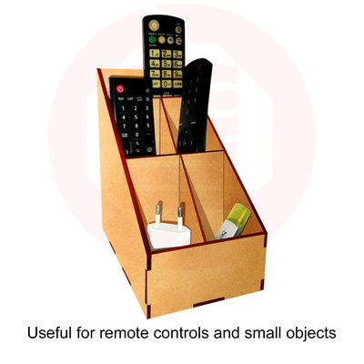 Laser cut SVG file home desk organizer vector template - Daniel San - 003