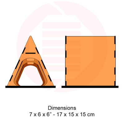 雷射切割 svg 向量模板 書架支架 diy 工藝品 - Daniel San - 002