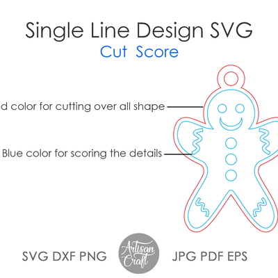 Coloring Christmas ornament single line SVG bundle - Artisan Craft - 002