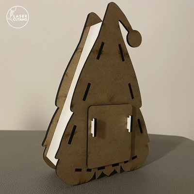 Christmas Gnome Candle Holders Set - LaserCutano - 004
