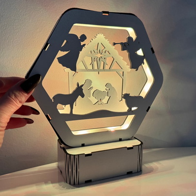 LED Light Nativity Scene - Christmas Lamp